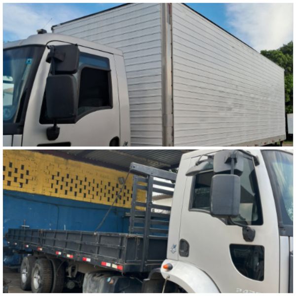 Antes e depois de serviço realizado pela Via Truck Brasil 2